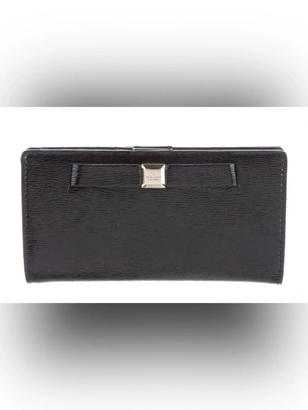 Kate Spade Stacy Wallet Black Patent Leather
